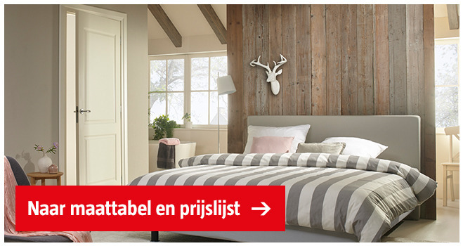 Maattabel & prijslijst