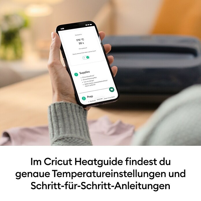 Cricut Transferpresse EasyPress SE + Hitzeschutzmatte (25 x 30 cm, Passend für: Bügelfolien) | BAUHAUS