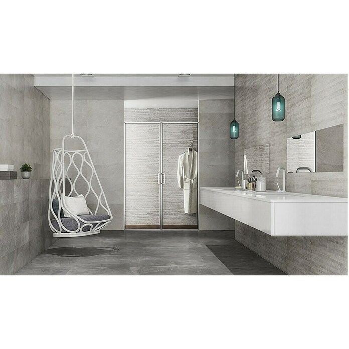 Revestimiento de pared Aurea (30 x 90 cm, Gris, Rectificado) | BAUHAUS