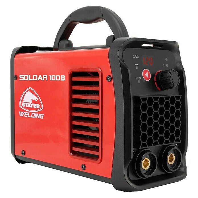 Stayer Equipo de soldadura Inverter MiniPRO 100 B y pantalla AS One (Corriente de soldadura: 120 A, Diámetro del electrodo de varilla: 1,6 mm - 2,5 mm) | BAUHAUS