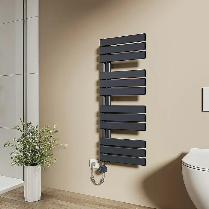 Emke Elektro-Badheizkörper Flachrohr Handtuchwärmer Calida - B x H: 40 x 104 cm