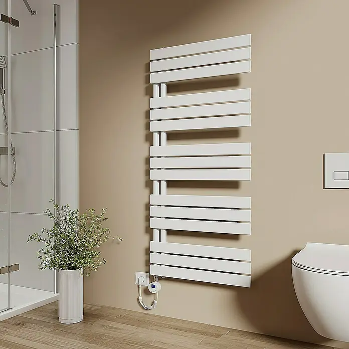 Emke Elektro-Badheizkörper Flachrohr Handtuchwärmer Calida - B x H: 60 x 132 cm