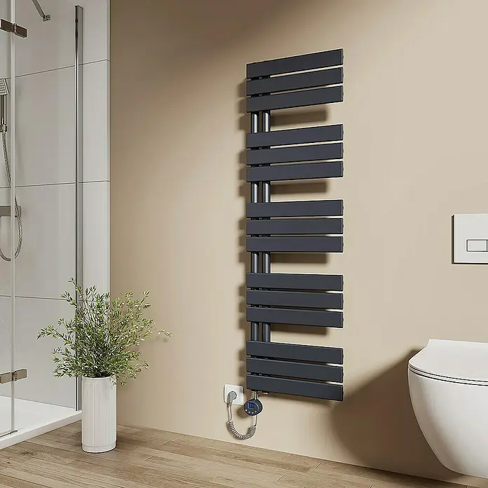 Emke Elektro-Badheizkörper Flachrohr Handtuchwärmer Calida - B x H: 40 x 132 cm
