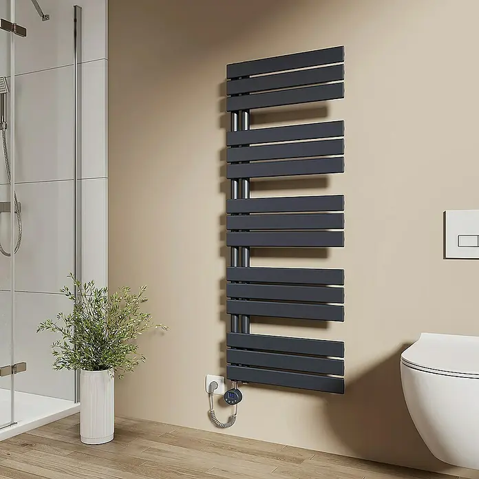 Emke Elektro-Badheizkörper Flachrohr Handtuchwärmer Calida - B x H: 50 x 132 cm