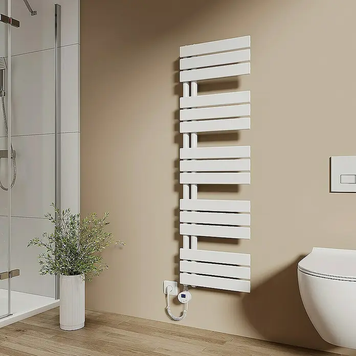 Emke Elektro-Badheizkörper Flachrohr Handtuchwärmer Calida - B x H: 40 x 132 cm