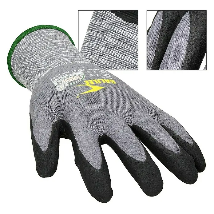 ECD Germany Arbeitshandschuhe - Grau, Polyester