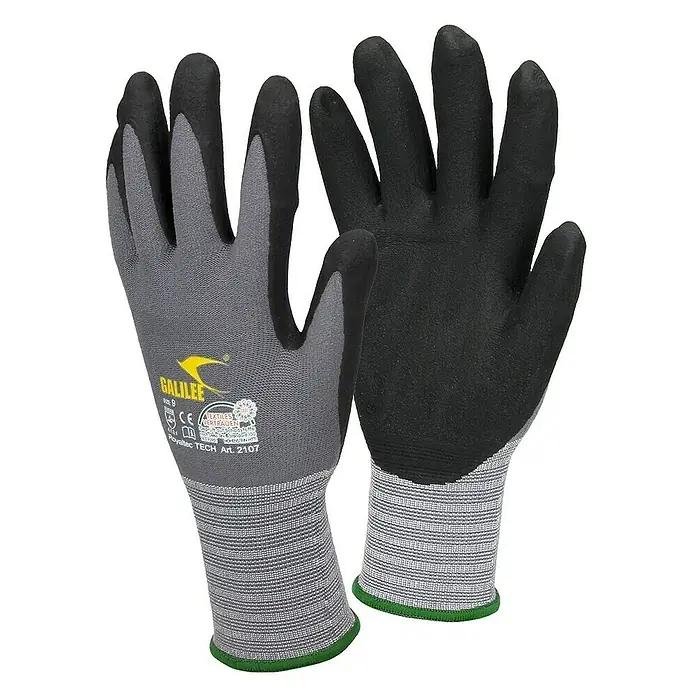 ECD Germany Arbeitshandschuhe - Grau, Polyester