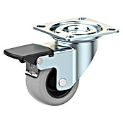Zakretni kotač za transportna kolica s kočnicom  (Promjer kotačića: 50 mm, Nosivost: 60 kg, Klizni ležaj, Navoj: M 6) | BAUHAUS