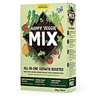 ECOstyle Gazonmest Happy Veggie Mix (2 kg, Zaaigoed-voldoende voor: 20 m²)