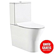 Pack de WC Nairon (Sin borde de descarga, Salida dual, Blanco) | BAUHAUS