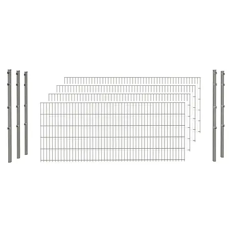 Hadra  Zaun-Set DSM 6/5/6 mit 5 Pfosten