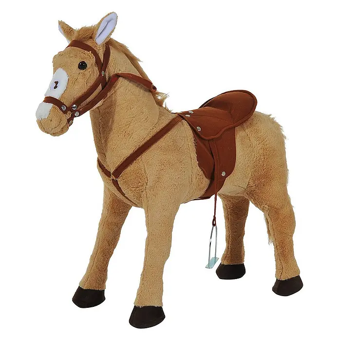 Homcom Holzpferd - L x B x H: 85 x 28 x 60 cm, Altersempfehlung: 2 Jahre