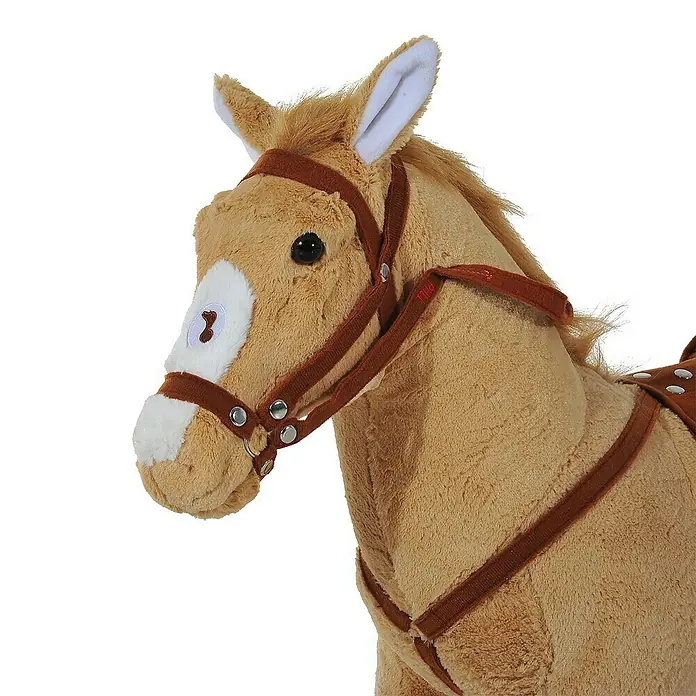 Homcom Holzpferd - L x B x H: 85 x 28 x 60 cm, Altersempfehlung: 2 Jahre