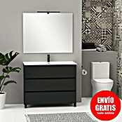 Artysan Conjunto de mueble de baño Neeko (Ancho: 100 cm, Negro, 3 pzs.) | BAUHAUS