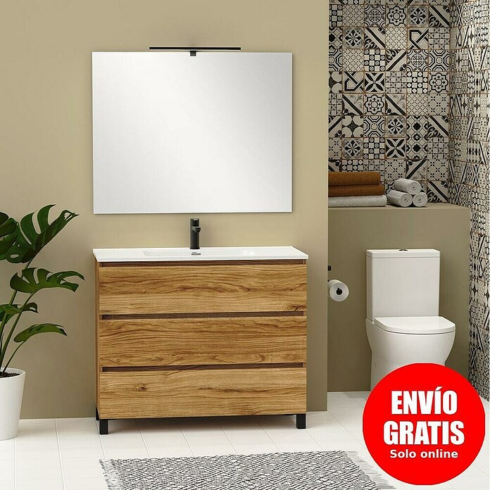 Artysan Conjunto de mueble de baño Neeko (Ancho: 100 cm, Teka, 3 pzs.) | BAUHAUS