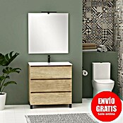 Artysan Conjunto de mueble de baño Neeko (Ancho: 80 cm, Nature, 3 pzs.) | BAUHAUS