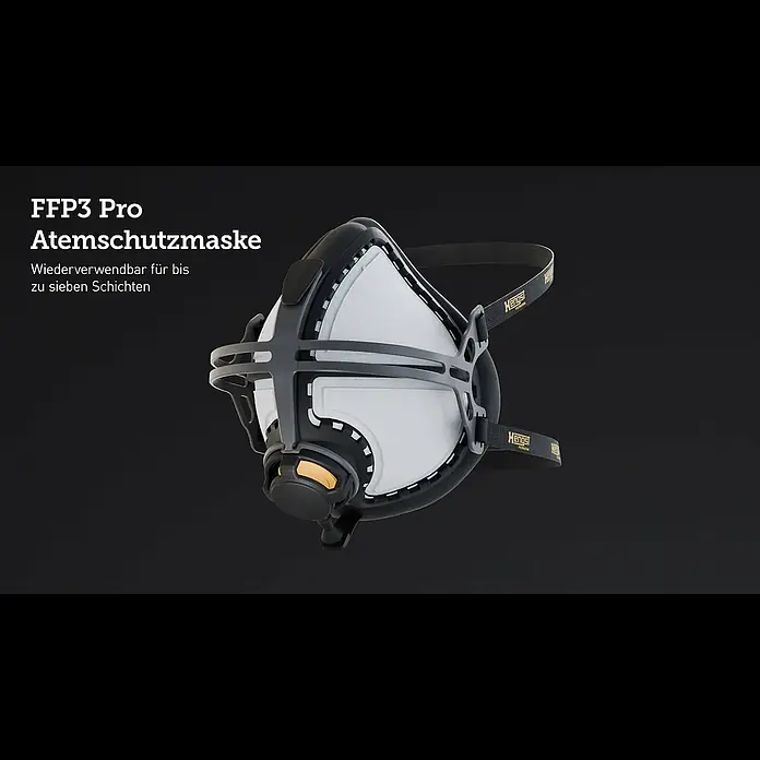 Hengst Atemschutzmaske Stealth R D PRO - FFP3 - Die FFP3-Atemschutzmaske LITE PRO von Hengst Filtration