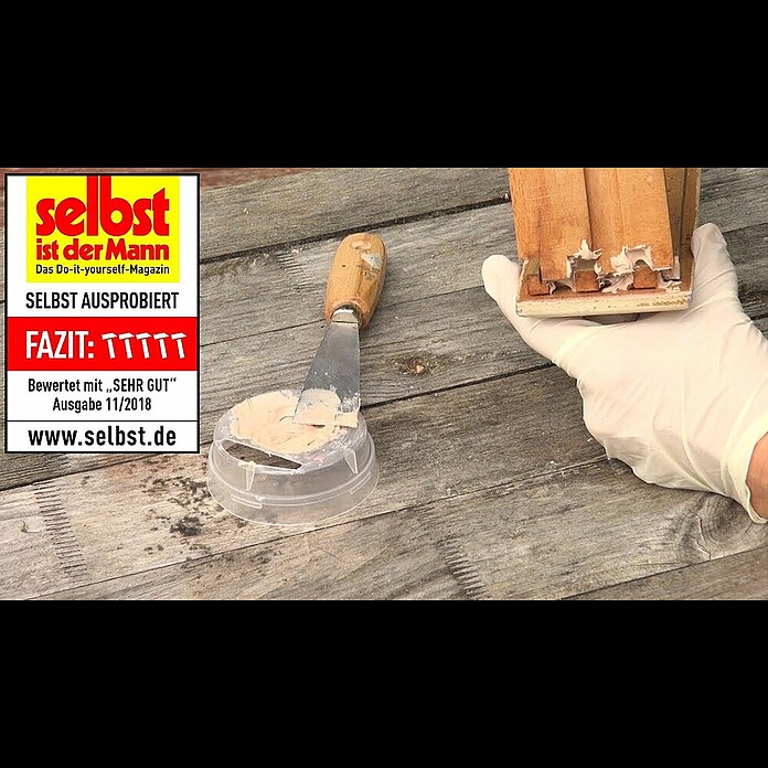 Presto Holzspachtel 2K (Dunkelbraun, 250 g) | BAUHAUS