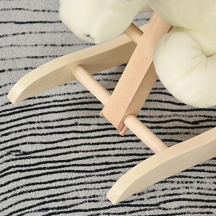 Homcom Holzpferd - L x B x H: 70 x 28 x 57 cm, Altersempfehlung: 1,5 Jahre