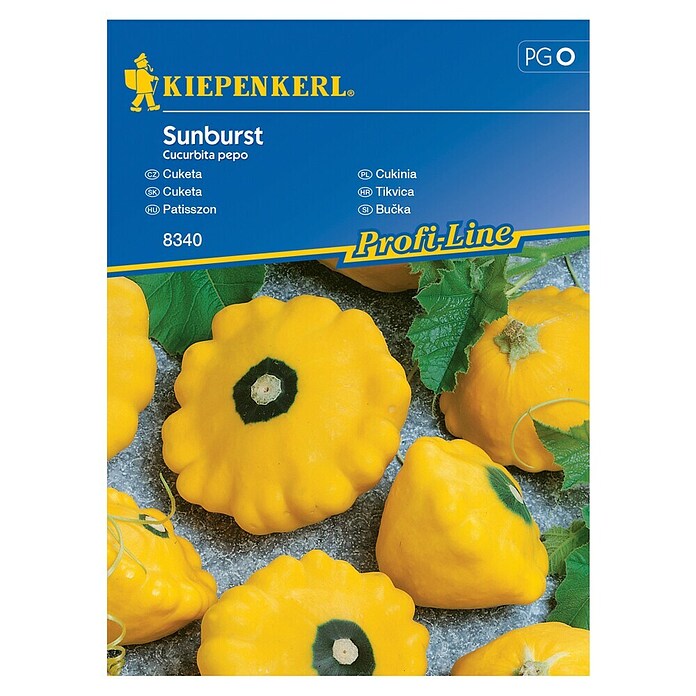 Kiepenkerl Zelenjavna semena Buča Sunburst F1  (Cucurbita pepo, Čas žetve: Julij) | 8127 - Feinsämereien in PG Marke | IBYA - Sämereien | IBY - Sämereien | IB - Grünpflanzen/Sämereien | I - Stadtgarten | BAUHAUS