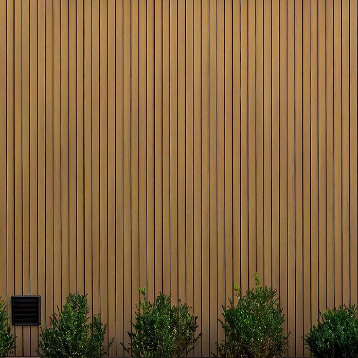 b!design Wandpaneel WPC Outdoor (Teak, WPC, 300 x 17,5 x 2,1 cm) | BAUHAUS