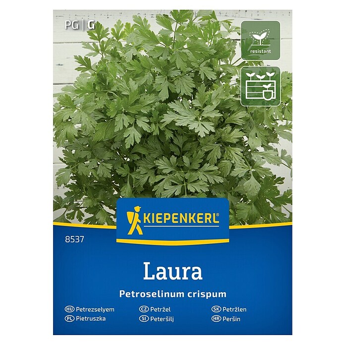 Kiepenkerl Zelenjavna semena Peteršilj Laura  (Petroselinum crispum, Čas žetve: Junij) | 8127 - Feinsämereien in PG Marke | IBYA - Sämereien | IBY - Sämereien | IB - Grünpflanzen/Sämereien | I - Stadtgarten | BAUHAUS