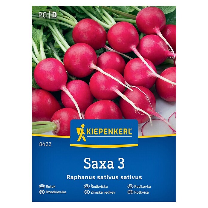 Kiepenkerl Zelenjavna semena Redkvica Saxa 3  (Raphanus sativus var. sativus, Čas žetve: Marec) | 8127 - Feinsämereien in PG Marke | IBYA - Sämereien | IBY - Sämereien | IB - Grünpflanzen/Sämereien | I - Stadtgarten | BAUHAUS