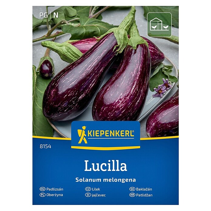 Kiepenkerl Zelenjavna semena Jajčevec Lucilla  (Solanum melongena, Čas žetve: Julij) | 8127 - Feinsämereien in PG Marke | IBYA - Sämereien | IBY - Sämereien | IB - Grünpflanzen/Sämereien | I - Stadtgarten | BAUHAUS
