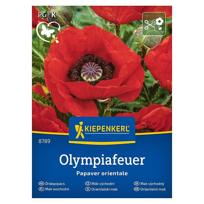 Kiepenkerl Cvetlična semena Turški mak Olympiafeuer  (Papaver orientale, Rdeča) | 8127 - Feinsämereien in PG Marke | IBYA - Sämereien | IBY - Sämereien | IB - Grünpflanzen/Sämereien | I - Stadtgarten | BAUHAUS