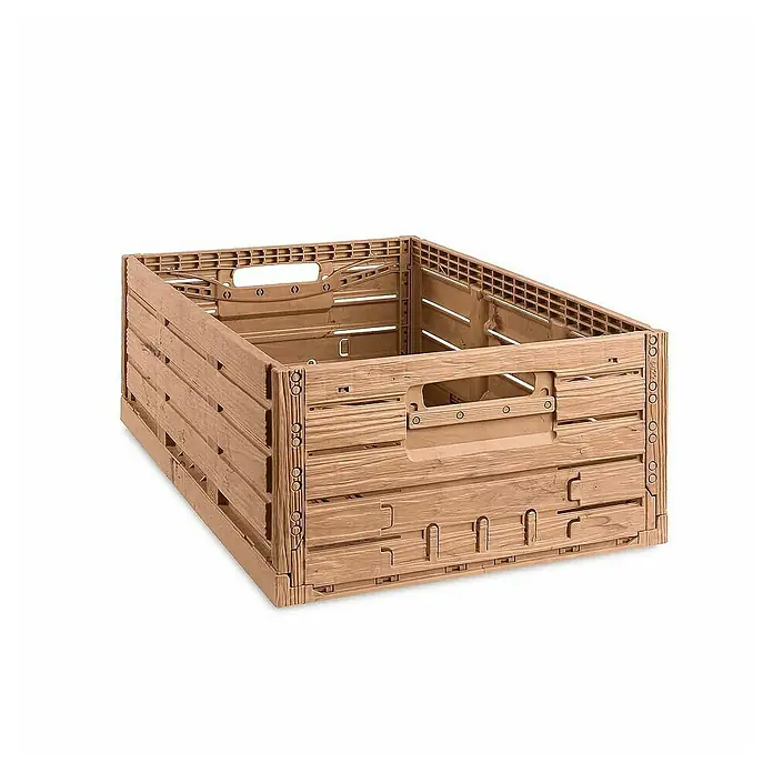Proregal Klappbox Active Lock Holzdekor - L x B x H: 60 x 40 x 21,8 cm, Braun