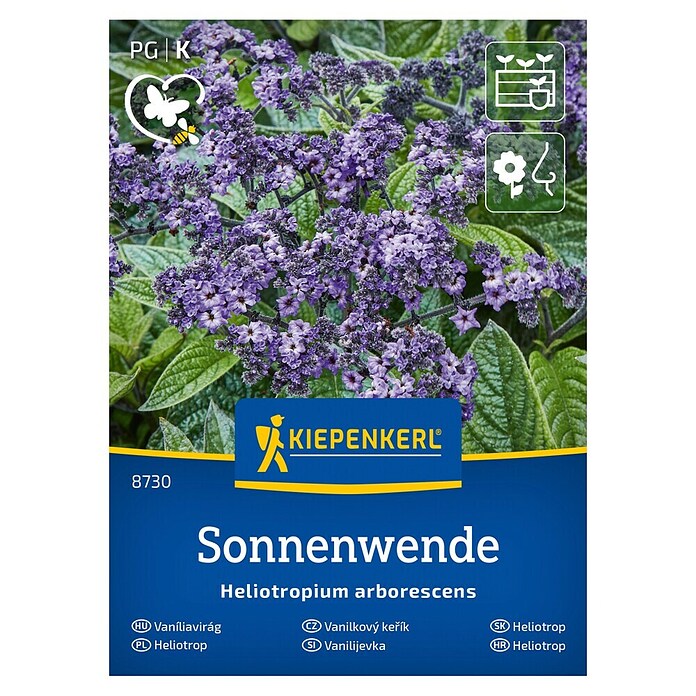 Kiepenkerl Cvetlična semena Vanilijevka Sonnenwende  (Heliotropium arborescens, Vijolična) | 8127 - Feinsämereien in PG Marke | IBYA - Sämereien | IBY - Sämereien | IB - Grünpflanzen/Sämereien | I - Stadtgarten | BAUHAUS