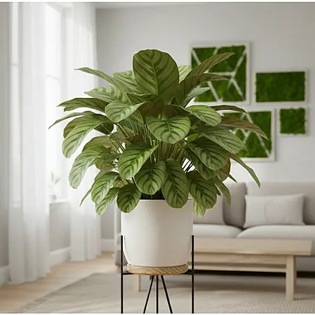 Piardino Korbmarante - Calathea orbifolia, Topfgre: 27 cm online kaufen  bei BAUHAUS