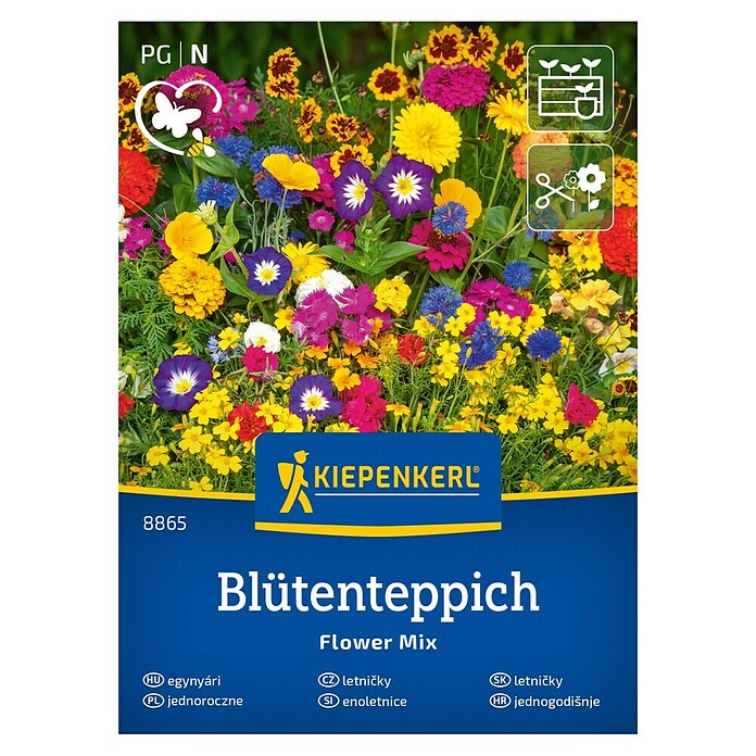 Kiepenkerl Mešana cvetlična semena Cvetlična preproga  (Večbarvna) | 8127 - Feinsämereien in PG Marke | IBYA - Sämereien | IBY - Sämereien | IB - Grünpflanzen/Sämereien | I - Stadtgarten | BAUHAUS