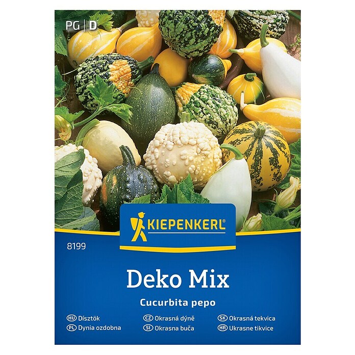Kiepenkerl Mešanica zelenjavnih semen Okrasne buče Deko Mix  (Cucurbita pepo, Čas žetve: September) | 8127 - Feinsämereien in PG Marke | IBYA - Sämereien | IBY - Sämereien | IB - Grünpflanzen/Sämereien | I - Stadtgarten | BAUHAUS