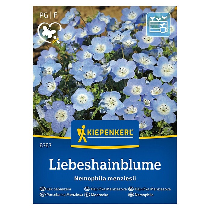Kiepenkerl Cvetlična semena Modrooka  (Nemophila menziesii, Modra) | 8127 - Feinsämereien in PG Marke | IBYA - Sämereien | IBY - Sämereien | IB - Grünpflanzen/Sämereien | I - Stadtgarten | BAUHAUS