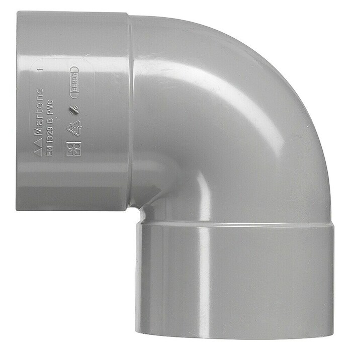 Martens Pvc-bocht 2 x LM 90 (Pvc, 50 mm, 90 °, Grijs) | BAUHAUS