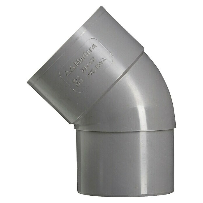 Martens Pvc-bocht (Pvc, 80 mm, Hoek: 45 °) | BAUHAUS