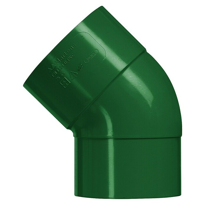 Martens Pvc-bocht (Pvc, 80 mm, 45 °, Groen) | BAUHAUS
