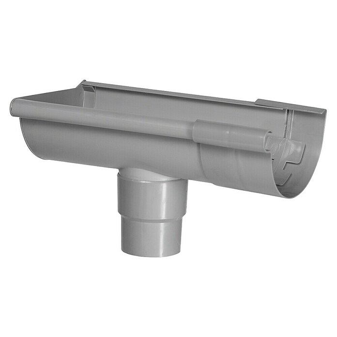 Martens Gootuitloop Eindstuk (Nominale breedte: 125 mm, Kunststof, Grijs) | BAUHAUS