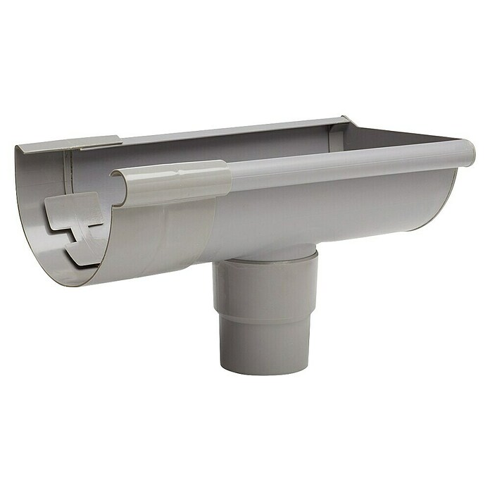 Martens Gootuitloop Eindstuk (Kunststof, Nominale breedte: 125 mm, Grijs) | BAUHAUS