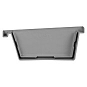 Martens Eindstuk bakgoot Links (Pvc, 125 mm, Grijs) | BAUHAUS