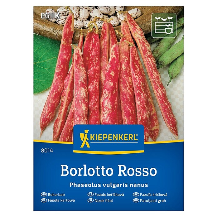 Kiepenkerl Zelenjavna semena Fižol Borlotto Rosso  (Phaseolus vulgaris, Čas žetve: Julij) | 8127 - Feinsämereien in PG Marke | IBYA - Sämereien | IBY - Sämereien | IB - Grünpflanzen/Sämereien | I - Stadtgarten | BAUHAUS