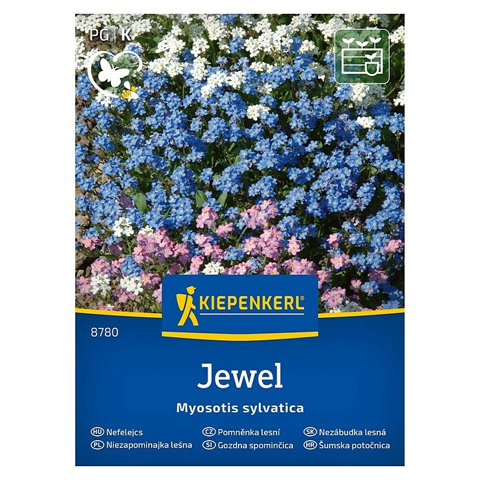 Kiepenkerl Mešana cvetlična semena Gozdna spominčica Jewel  (Myosotis sylvatica, Večbarvna) | 8127 - Feinsämereien in PG Marke | IBYA - Sämereien | IBY - Sämereien | IB - Grünpflanzen/Sämereien | I - Stadtgarten | BAUHAUS