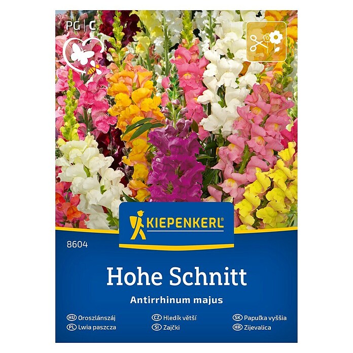 Kiepenkerl Mešana cvetlična semena Zajčki  (Antirrhinum majus, Večbarvna) | 8127 - Feinsämereien in PG Marke | IBYA - Sämereien | IBY - Sämereien | IB - Grünpflanzen/Sämereien | I - Stadtgarten | BAUHAUS