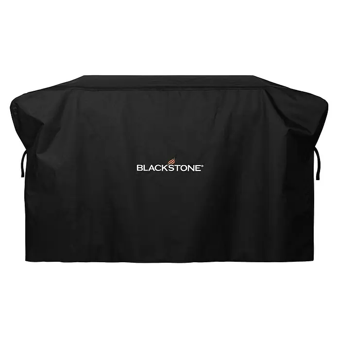 Blackstone Funda protectora para barbacoa de 4 quemadores - Específico para: Parrillas Blackstone 36" Plancha, Poliéster - Funda negra de tela para parrilla con el logo blanco 'BLACKSTONE' y el ícono de llama.