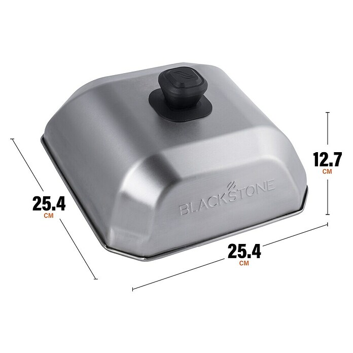 Blackstone Zvon za burgerje  (Nerjavno jeklo, Do x Š x V: 25,4 x 25,4 x 12,7 cm) | 8315 - Grill-Zubehör Marke | ICGB - Grillzubehör | ICG - Grillgeräte / Grillzubehör | IC - Freizeit im Garten | I - Stadtgarten | BAUHAUS