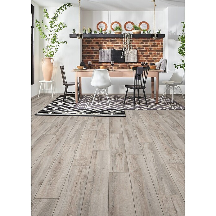 LOGOCLIC Aquaprotect Smart Laminat  (Hrast Lucha, Rustikalen videz, 1.288 x 195 x 6 mm) | Laminat | Talne obloge | Izdelki | BAUHAUS