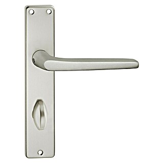 Portaferm WC-Drückergarnitur (Schlitzkopf/Olive, Aluminium, Langschild)