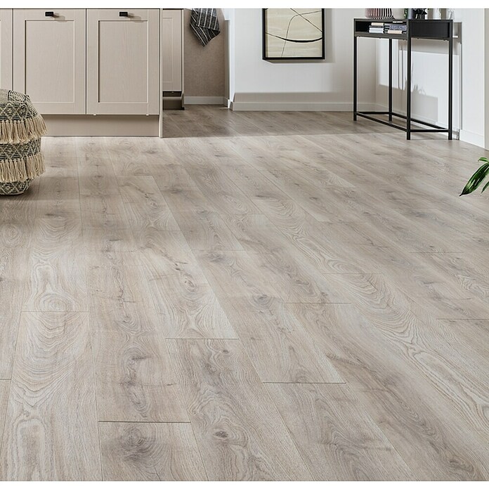 LOGOCLIC Aquaprotect Smart Laminat  (Hrast Skyscraper, Rustikalen videz, 1.288 x 195 x 6 mm) | Laminat | Talne obloge | Izdelki | BAUHAUS