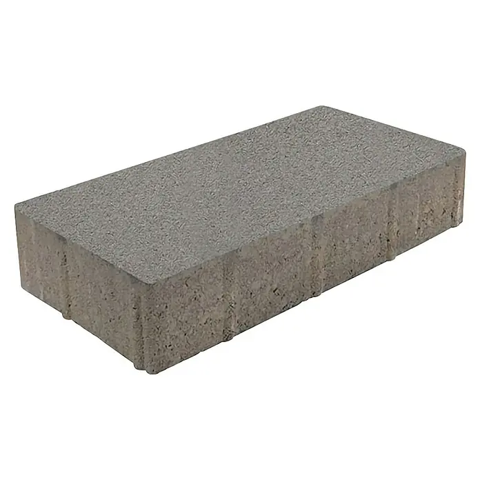 EHL Pflasterstein Cortona Flair - 40 x 20 x 8 cm, Grau, Beton - Rechteckiger grauer Betonpflasterstein mit rauer Oberfläche.